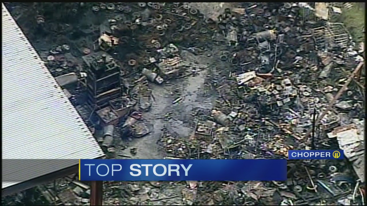Hundreds of tires catch fire, 3 people injured at Tarentum salvage yard