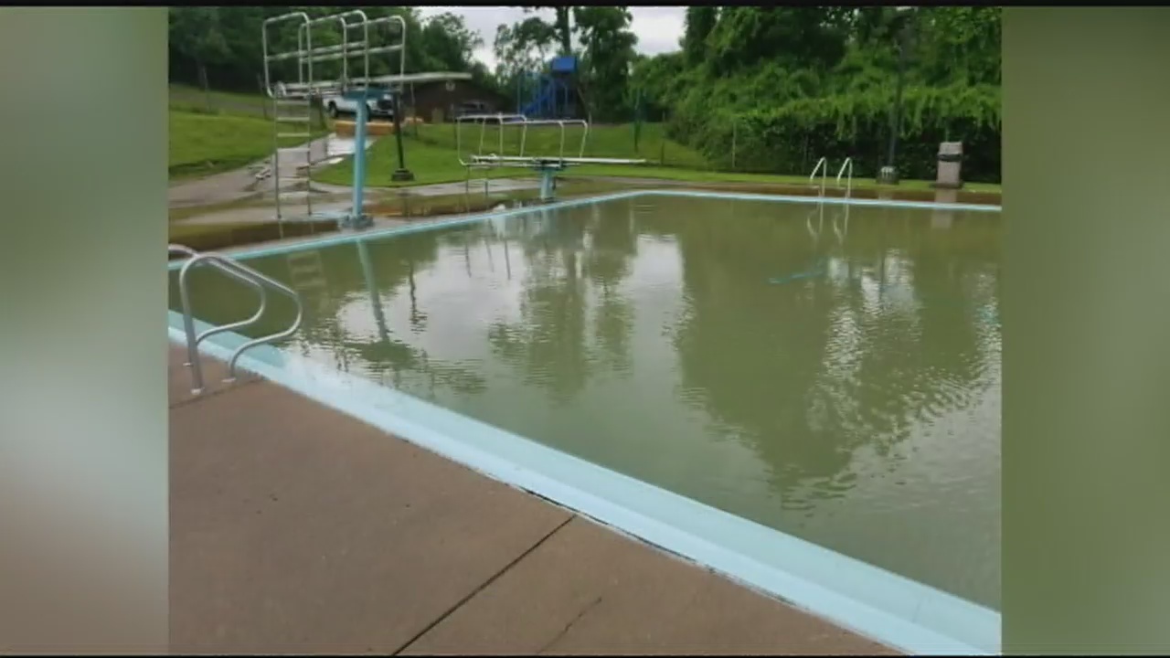 Local pool filled with mud, debris after storms WPXI