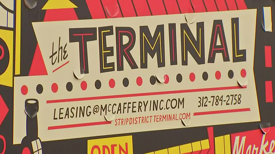 Inside the renovation of the old produce terminal in the Strip District