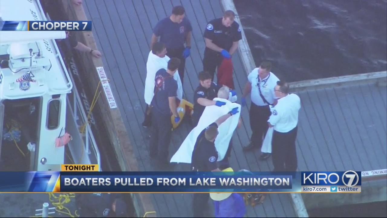 2 pulled from Lake Washington after boat capsizes – KIRO 7 News Seattle