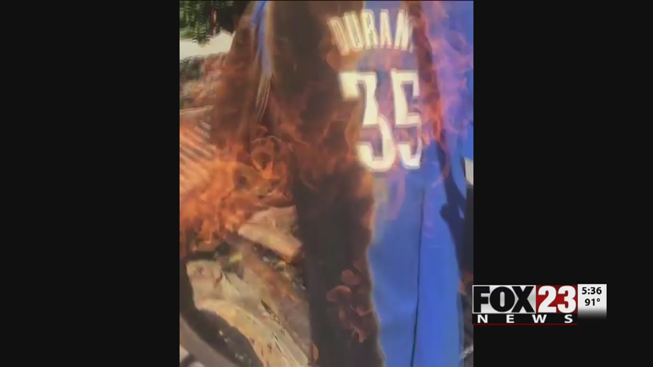 Fans burn jerseys in reaction to Kevin Durant s departure Boston 25 News