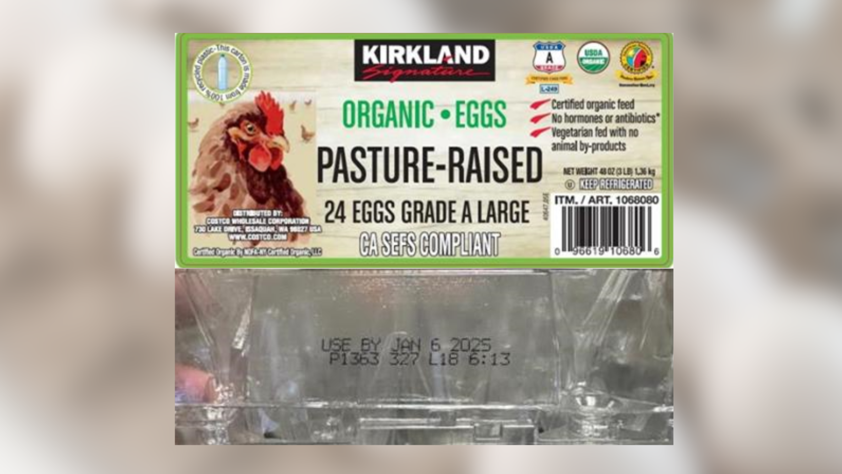 Kirkland organic egg recall hits multiple states, including 