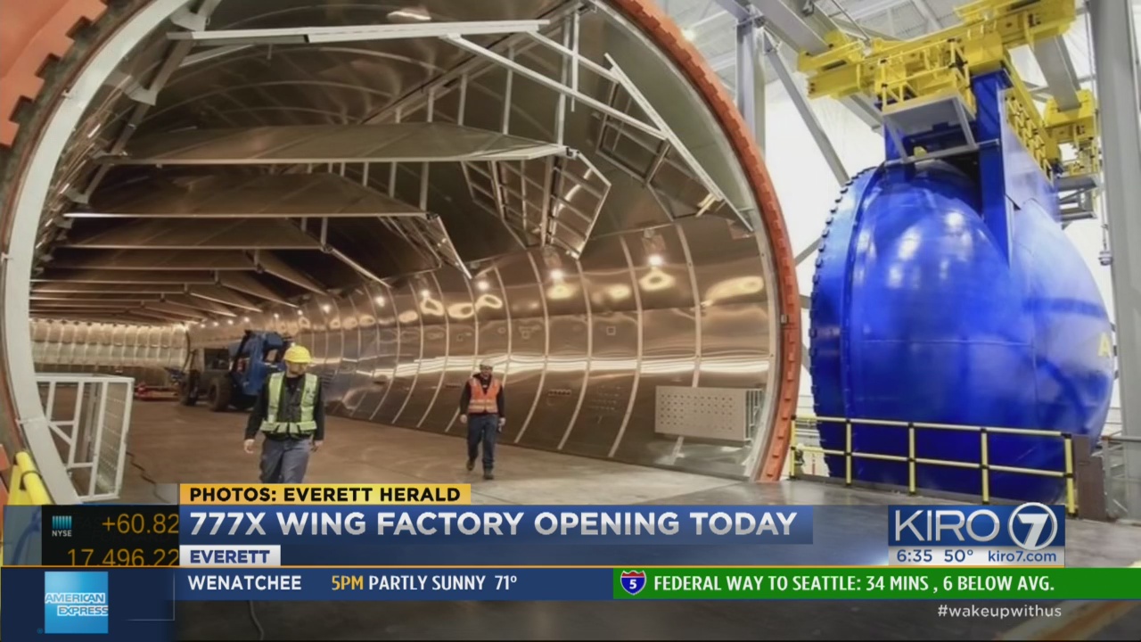 Boeing opens new 777X wing factory