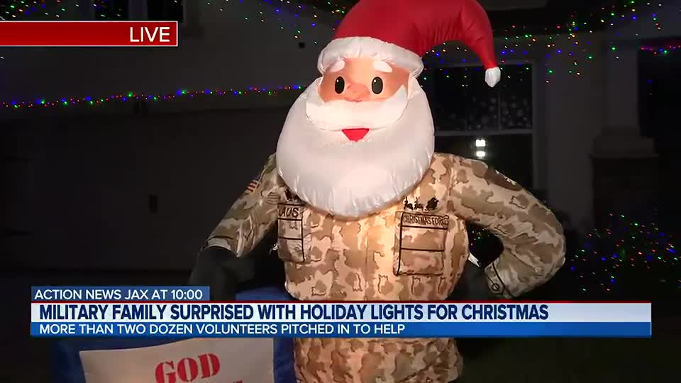 Christmas Volunteering 2022 Jacksonville Fl Florida Power Company Lights Up Local Veteran's Christmas – Action News Jax