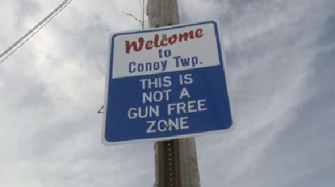 Fastasticdeals Welcome This Is Not A Gun Free Zone Retro Vintage Style Metal Sign 8 X 12 In